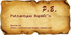 Pattantyus Bogdán névjegykártya